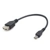 Gembird mUSB B - USB A F laidas, 0.15m,OTG