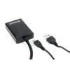 GEMBIRD A-VGA-HDMI-01 VGA į HDMI adapterio kabelis 0.15 m juodas blisteryje