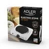 Adler | Laisvai pastatoma stalo kaitlentė | AD 6503 | Degiklių / virimo zonų skaičius: 1 | Elektrinė | Baltas