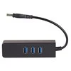 AKYGA AK-AD-32 Hub USB 3.0 &amp; tinklo plokštė 3 x USB / RJ45 10/100/1000 15 cm