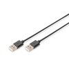 Assmann Electronic ASSMANN USB jungties kabelis tipas A M/M 1.0m USB 2.0 suderinamas bl