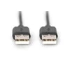 Assmann Electronic ASSMANN USB jungties kabelis tipas A M/M 1.8m USB 2.0 suderinamas bl