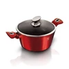 PUODAS 4.1L 24CM BERLINGER HAUS METALLIC BURGUNDY LINE BH-1257-N