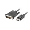 LANBERG CA-DPDV-10CU-0030-BK laidas Displayport M V1.2->DVI-D M 24+1 3m Juodas DUAL LINK