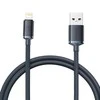 Baseus Crystal Shine kabelis USB į Lightning, 2.4A, 2m juodos spalvos