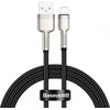 Baseus Cafule USB - Lightning kabelis 2.4A 0.25m - Juodas