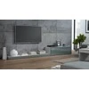TV staliukas Cama Meble Televizorius - Cama Life 300 42" 35" Baltas/Pilkas Blizgus TV Stovas