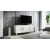 Cama Meble Šoninė Spintelė - Cama Lotta 150 3D Balta Ir Sonoma Ąžuolas