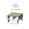 Cama Meble Svetainės Baldų Komplektas - Cama LOTTA 1, Balta/Sonoma Ąžuolas