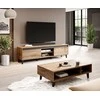 TV staliukas Cama Meble Televizoriaus Stovas - Cama RTV Nord II 170cm Antracito Spalvos