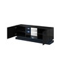 TV staliukas Cama Meble Televizorius - Cama Qiu 160 MDF Juodas Blizgus