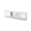 TV staliukas Cama Meble Televizoriaus Stovas - Cama Qiu 200 MDF Baltas Blizgus