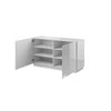Cama Meble Šoninė Spintelė - Cama 2D Balta Blizgi