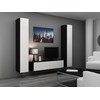 Cama Meble Televizoriaus stovas - VIGO Cama 140 Modernus Juodas/Baltas Blizgus