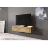 TV staliukas Cama Meble Televizoriaus Stovas - Vigo 140 30/140/40 Wotan Ąžuolas