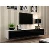 Cama pakabinama TV spintelė VIGO '180' 30/180/40 (balta/blizgi juoda)