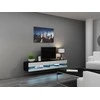 Cama TV staliukas VIGO NEW 30/180/40 (spalva: juoda/blizgi balta)