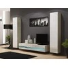 Cama TV staliukas VIGO NEW 30/180/40 (spalva: Sonomos ąžuolas/blizgi balta)