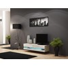 Cama Meble Televizorius Stovas - Cama Vigo 30/140/40 Sonomos Balta Blizgi.