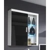 Cama Meble Cama hanging display cabinet SAMBA baltas/juodas gloss