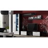 Cama Meble Knygų Lentyna - Soho 125cm Juodas Matinis