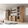 Cama Meble Šoninė Spintelė - Soho S7 120 Cm Lekkas Ąžuolas, Juoda