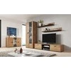 Cama Meble Šoninė Spintelė - Soho S7 120 Cm Lekkas Ąžuolas, Juoda