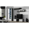 TV staliukas Cama Meble Televizorius - Cama Soho 140 Pilkas/Baltas Blizgus
