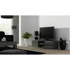 Cama Meble Televizoriaus Stovas - Cama Soho 140 Pilkas/Pilkas Blizgus