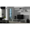 TV staliukas Cama Meble Televizorius stovas - Cama Soho RTV180BI/SZ Balta/Pilka