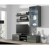 Cama Meble Svetainės sekcija - Cama Soho 55" Pilka/pilka Blizgi
