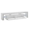 Cama Meble Televizoriaus Stovas - Cama Toro 200 Pilkas/Baltas Blizgus