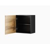 Cama Square spintelė VIGO 50/50/30 (spalva: Votan ąžuolas/juoda)