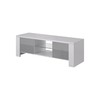 Cama Meble Televizoriaus Stovas - Cama West 42" Baltas/Pilkas Blizgus