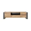 TV staliukas Cama Meble Televizoriaus stovas - Cama Evora 200 Blizgus Wenge/Pilkas