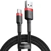 Baseus Cafule PD2.0 100W blykstė įkrovimo USB-C kabelis 20V 5A 2m - Raudonas / Juodas