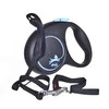Flexi Black Design S pavadėlis šunims iki 12kg virvinis 5m mėlynos spalvos