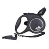 Flexi Black Design M pavadėlis šunims iki 20kg virvinis 5m juodos spalvos