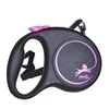 Flexi Black Design S pavadėlis šunims iki 15kg juostinis 5m rožinės spalvos