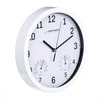 Clock wall Esperanza LYON EHC016W (sidabrinis color, baltos spalvos)
