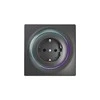 Fibaro FGWOF-011-8 socket-outlet Type F Juodas