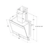 Gartraukis Kamininis Gaubtas - Whirlpool AKR 65F LM K Juodas