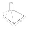 Gartraukio kaminas AKPO WK-5 SOFT 60 INOX (159,7 m3/h, 600mm, inox spalva)
