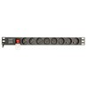 GEMBIRD PDU 8x prancūziškas lizdas 1U 16A 3m