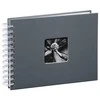 Hama ALBUM FINE ART 24X17/50 PILKA, balta KARTKI