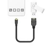 HAMA USB OTG CABLE GN A / B MICRO WT 15 CM Juodas