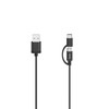 „Hama Micro-USB“ laidas „du viename“ su adapteriu prie USB-C USB 2.0 0,75 m
