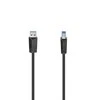 Hama USB-A – USB-B USB laidas 1,5 m juodas (002006250000)