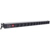„Intracom INTELLINET Power Strip“ 12 krypčių vertikalus vokiškas išdėstymas ant stovo su apsauga nuo viršįtampių 1,6 m maitinimo laidu