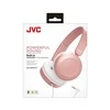 JVC, HA-S31MP-EX, ružavos sp. dinaminės ausinės, mikrofonas